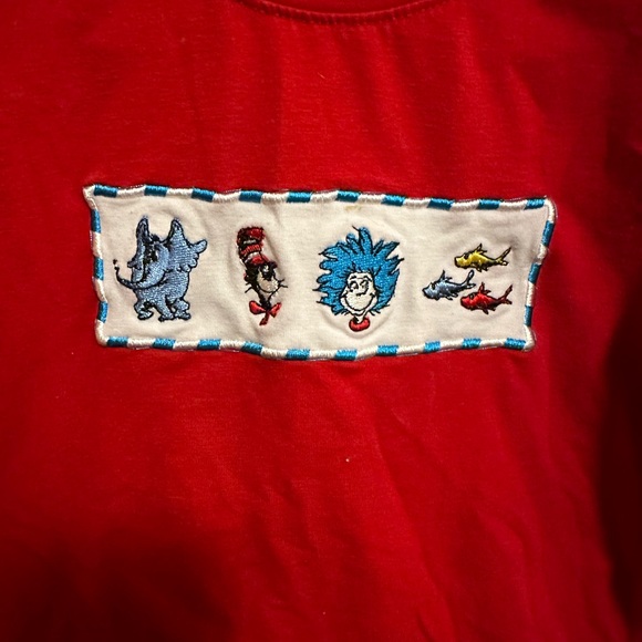 Dr. Seuss 4T Embroidered T-Shirt (no tag) - Picture 2 of 2